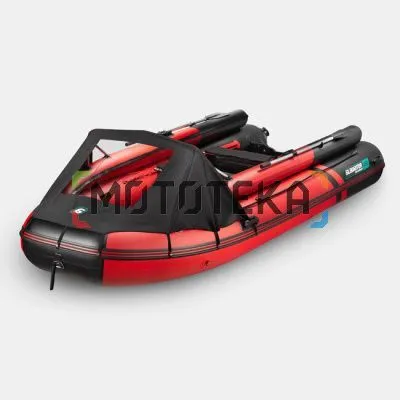 Лодка ПВХ GLADIATOR (Гладиатор) E 450 X PRO красный/чёрный