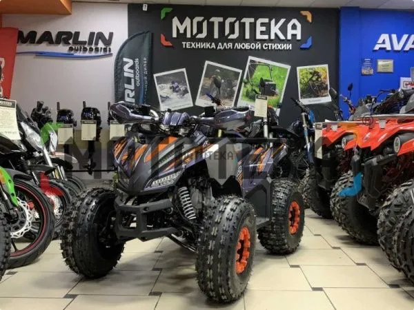 Квадроцикл детский Racer (Рейсер) RC125 Raptor оранжевый (машинокомплект) | Мототека