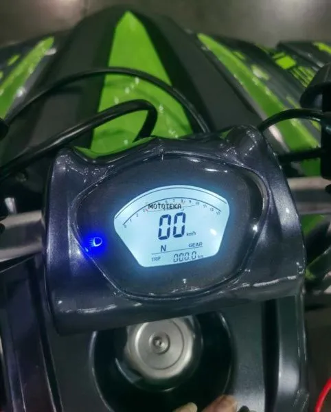 Квадроцикл детский Racer (Рейсер) RC125 Raptor чёрный/зелёный (машинокомплект) | Мототека