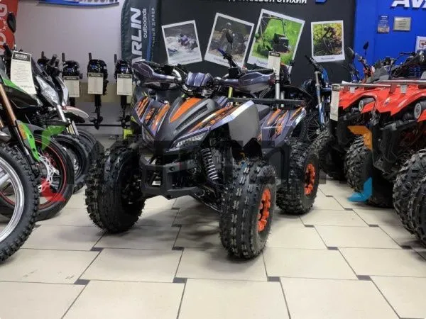 Квадроцикл детский Racer (Рейсер) RC125 Raptor оранжевый (машинокомплект) | Мототека