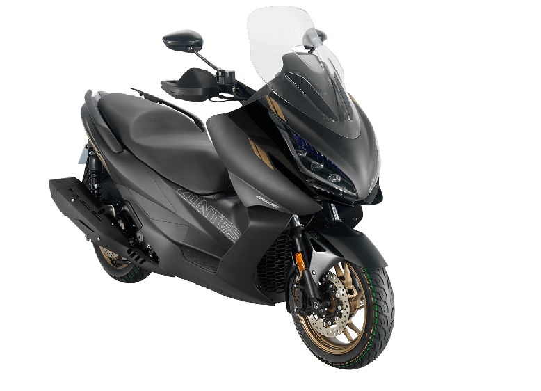 Скутер Zontes (Зонтес) ZT350 - E (ZT1P77MP EFI) 15/14 чёрный с ПТС