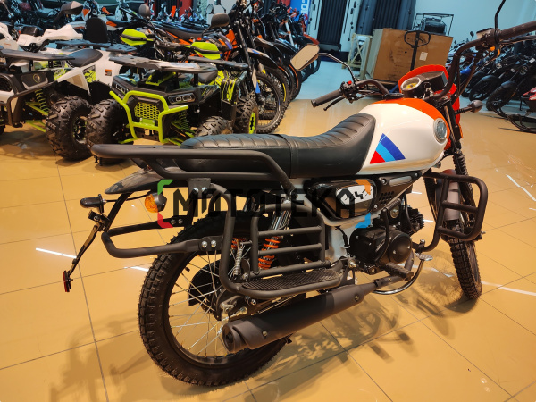 Мопед Мотомир COLT SCRAMBLER оранжевый/белый | Мототека