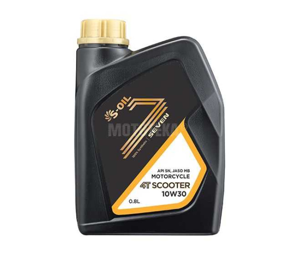 Масло моторное S - OIL SEVEN (С - Оил Севен) 4T SCOOTER 10W30 (0.8л), синтетика (1/12)