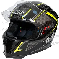 Шлем мото интеграл HIZER (Хайзер) J5311 №1 (XL) black/lemon