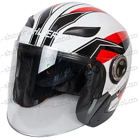 Шлем мото открытый HIZER (Хайзер) 219 №1 (L) white