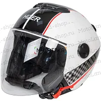 Шлем мото открытый HIZER (Хайзер) 217 №1 (S) white