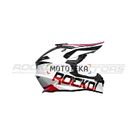 Шлем кроссовый ROCKOT (Рокот) RM-217 Inferno GL (XS) (белый/красный/чёрный глянцевый)