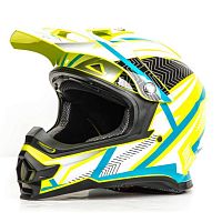 Шлем мото кроссовый HIZER (Хайзер) B6196 (S) #1 yellow